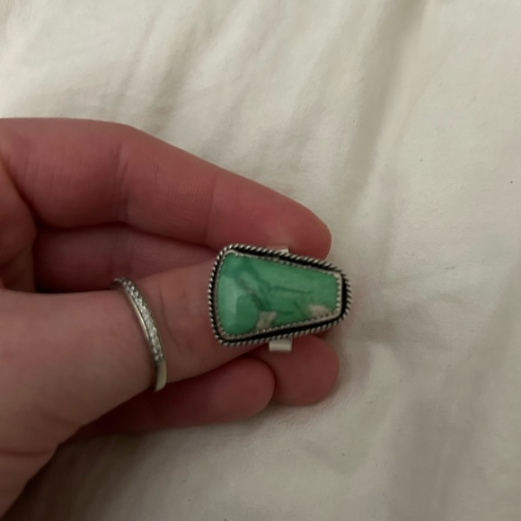 Utah Variscite Sterling Silver ring - Picture 2 of 4